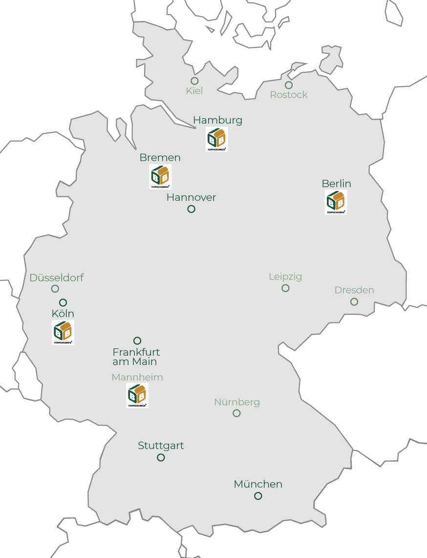 Deutschlandkarte-vertriebsbueros